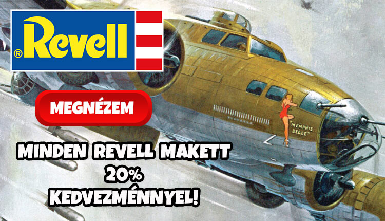 Revell makettek 20% kedvezménnyel  - makett vásár a Galaxy Játékboltokban